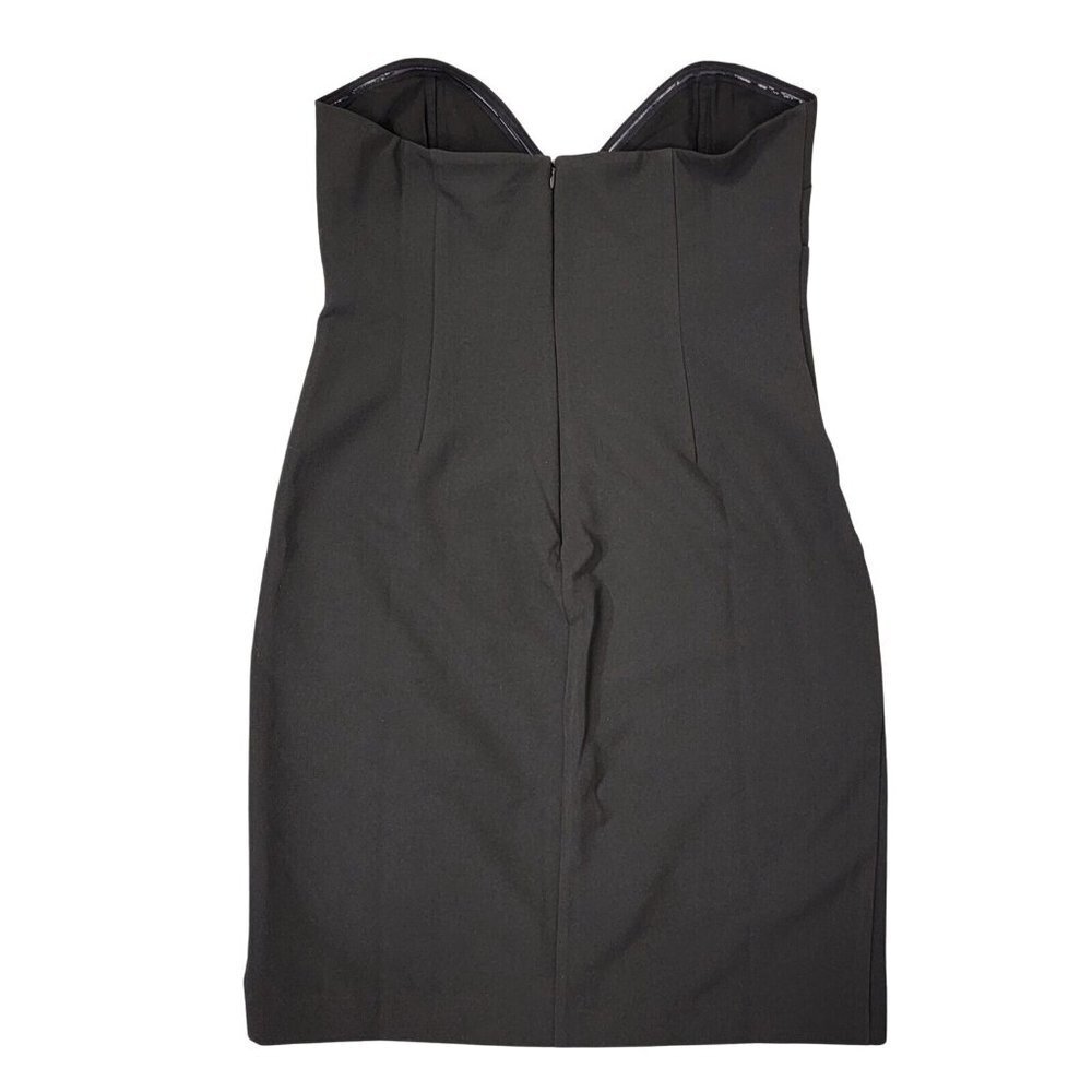 Chrissy Teigen Mini Dress Size Large Black Revolve Ivy Strapless Evening Gown - Picture 3 of 15